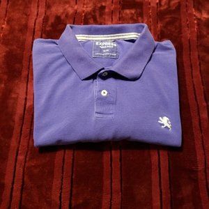 Vibrant Express Signature Polo Shirt in Purple - Size XL